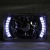 YLT Auto 4PCS 4x6" inch Square LED Headlights Cold White