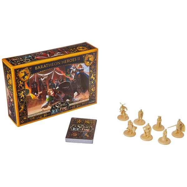 A Song of Ice and Fire Tabletop Miniatures Baratheon Heroes II Box Set - Leaders of The Stormlands, Strategy Game for Teens and Adults, Ages 14+, 2+ Players, 45-60 Minute Playtime, Made by CMON