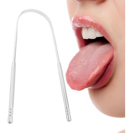 Raspador Lingual de Acero Inoxidable en U para Aliento Fresco e Higiene Bucal
