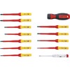 BGS 35814 VDE Screwdriver Set with Interchangeable Blades 13 Pieces