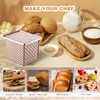 HOFURME 2 Pcs Square Nonstick Square Loaf Pan With Lid,