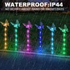 Set of 6 Arcylic Solar Butterfly Lights for Outside, Solar