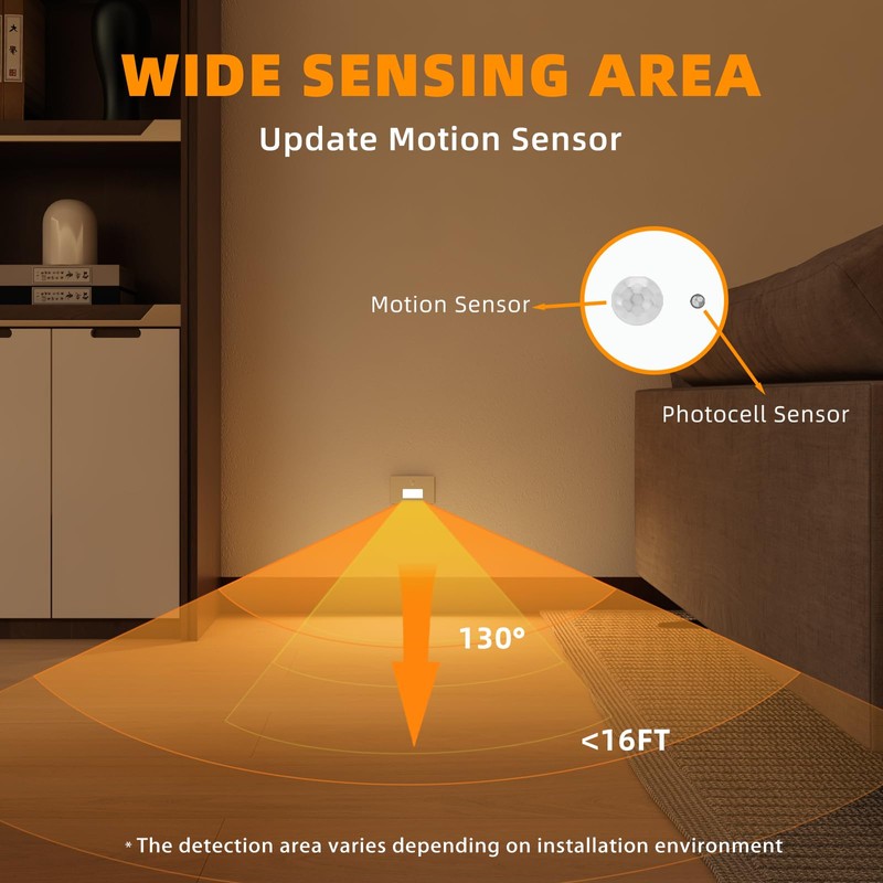 Stair Lights Motion Sensor Indoor Outdoor, 5CCT Dimmable LED Step