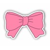 AMA SHOP PVC Sticker Pink Bow | Sticker for Helmet,