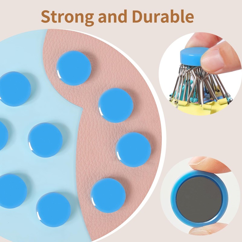 QOJOPU Fridge Magnets, 10Pcs Strong Small Magnets, Decorative Heavy Duty