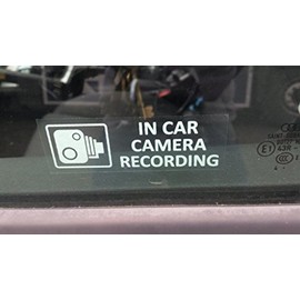 Pack of 8 CCTV Stickers Designed For Any Vehicle 88mm x 36mm (CCTV-PACKOF8)