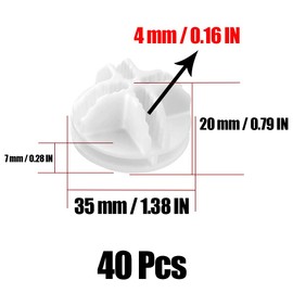 40Pcs Wire Cube Connectors, Wire Grid Cube Organizer Connector Plastic Storage Cube Connectors for Modular Closet Storage Organizer and Wire Grid Cube Storage Shelving, White