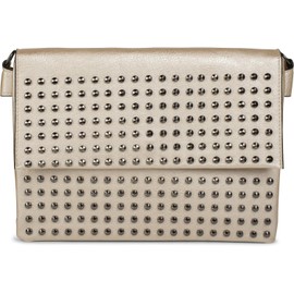styleBREAKER Clutch mit Nieten, Abendtasche, Schulterriemen, Trageschlaufe, Schultertasche, Damen 02012227, Farbe:Gold