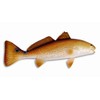 Handpainted Large Red Drum Fish Ocean Restaurant Wall Mount Decor
