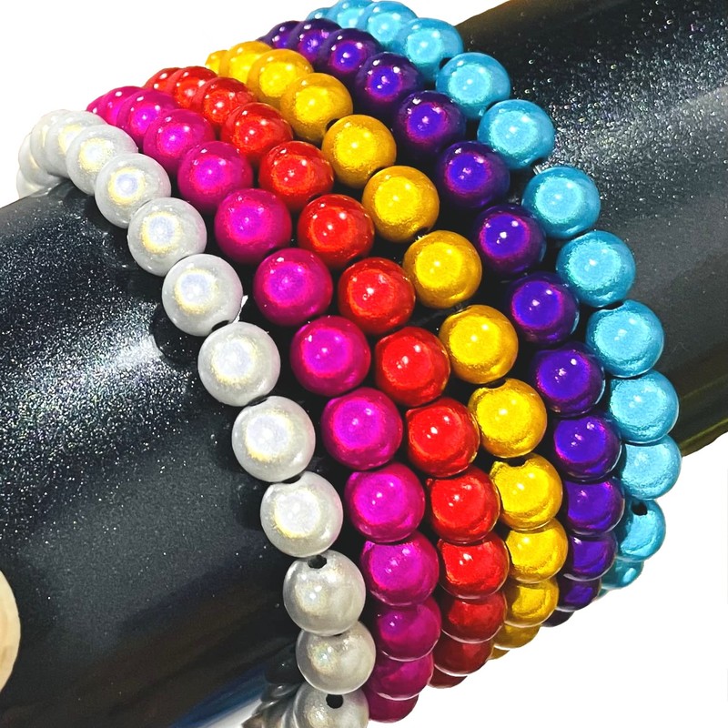 3D Illusion Miracle Acrylic Beads 10 mm / 25pcs (White)