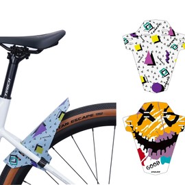 ENLEE 2PCS Mountain Bike Fenders Mud Guard, MTB Fenders Bicycle Mudguard-Protect You from Mud and Water Spray (Purple)