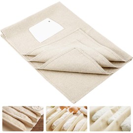 Large Professional Bakers Dough Couche (35'' × 24'')- 100% Natural Flax Heavy Duty Linen Pastry Proofing Cloth for Baking French Bread Baguettes Loafs