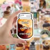 50PCS Coffee Stickers for Water Bottle Laptop Scrapbook Computer Bumper