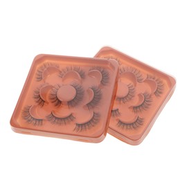 Ipetboom 2 Sets Multi-layer Curling False Eyelashes Fake Lashes Fluffy Eyelashes Thick Lash Clusters Under Lash Extensions Lash Clusters Precut Eyelashes Natural Look Imitation Black