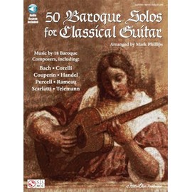 50 Baroque Solos -For Classical Guitar-: Noten, CD, Sammelband, Tabulatur für Gitarre