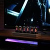 Lonyiabbi Mini Nixie Tube Clock IPS Screen Muti-Function Smart Desktop