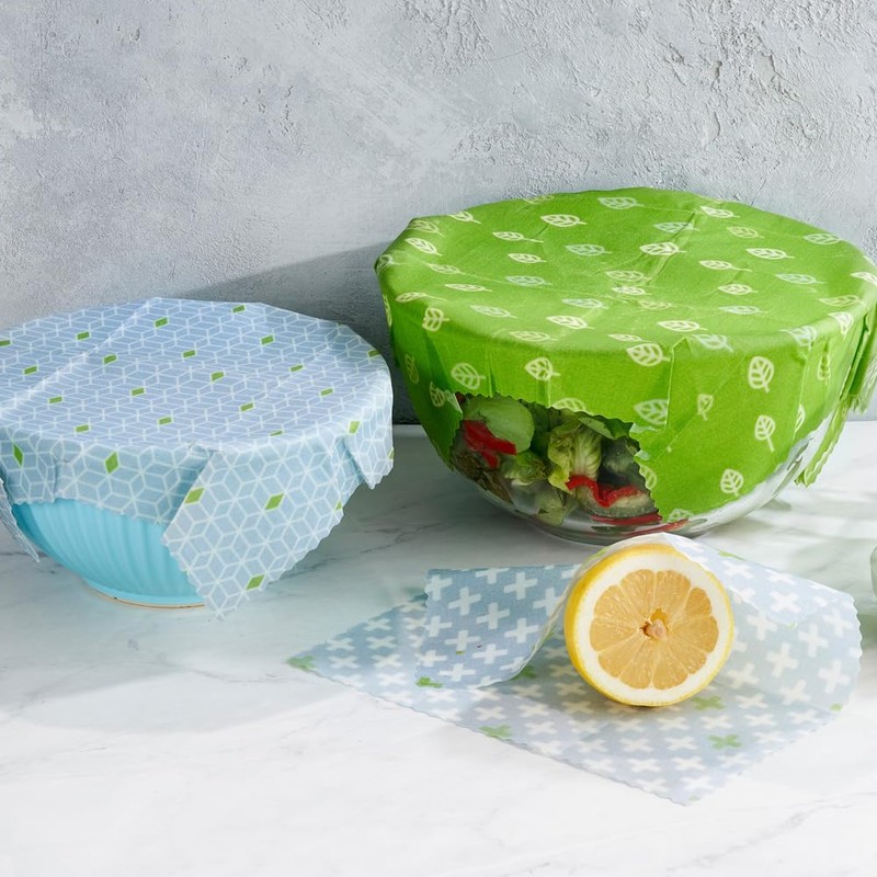 Reusable Vegan Food Wraps - A Set of 3