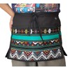 TG888 Short Waist Waitress Aprons with 3 Zipper Pockets, Crafts,