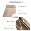 Chispee Felt Purse Organizer Insert Luxury Handbag Organizers for Longchamp