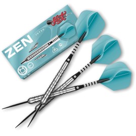 Shot! Darts Zen Jutsu Steel Tip Dart Set 80% Tungsten Barrels (24)