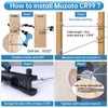 Muzata 20 Pack 3/16" Invisible Cable Railing Kit Swage Lag