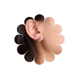 Inilbran Boho Hammered Square Earrings Vintage Geometric Square Earrings Silver Texture Square Stud Earrings Minimalist Irregular Square Statement Earrings Jewelry for Women