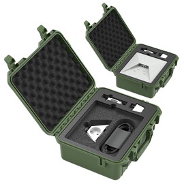 Semusgx Starlink Mini Case, Waterproof Hard Case Made of PP with Pre-Cut Foam for Starlink Mini Devices and Accessories (Green)