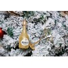 Blown Glass Prosecco Wine Bottle Ornament and Wine Glass Ornament