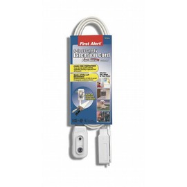 First Alert 90866 LCDI Safety Extension Cord, Protected with Fire Shield, 3-Outlet, 6-Foot, White