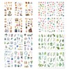 Agwut Watercolor Fantasy Scrapbook Washi Paper Stickers Set (48 Sheets)