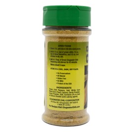 Chugwater Chili | Gourmet Green Chili Seasoning Mix | 4oz Bottle | Wyoming State Championship Chili Recipe | Secret Blend 12 Spices | All Natural, Gluten Free, No MSG & No Preservatives