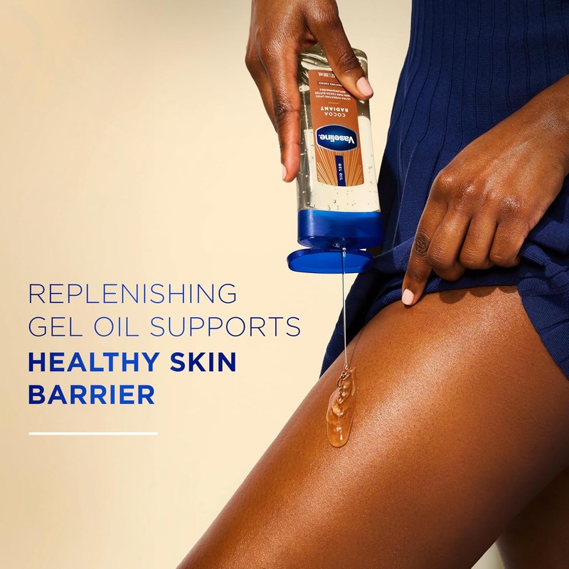 Vaseline Intensive Care Body Gel Oil Cocoa Radiant 6.8 oz,