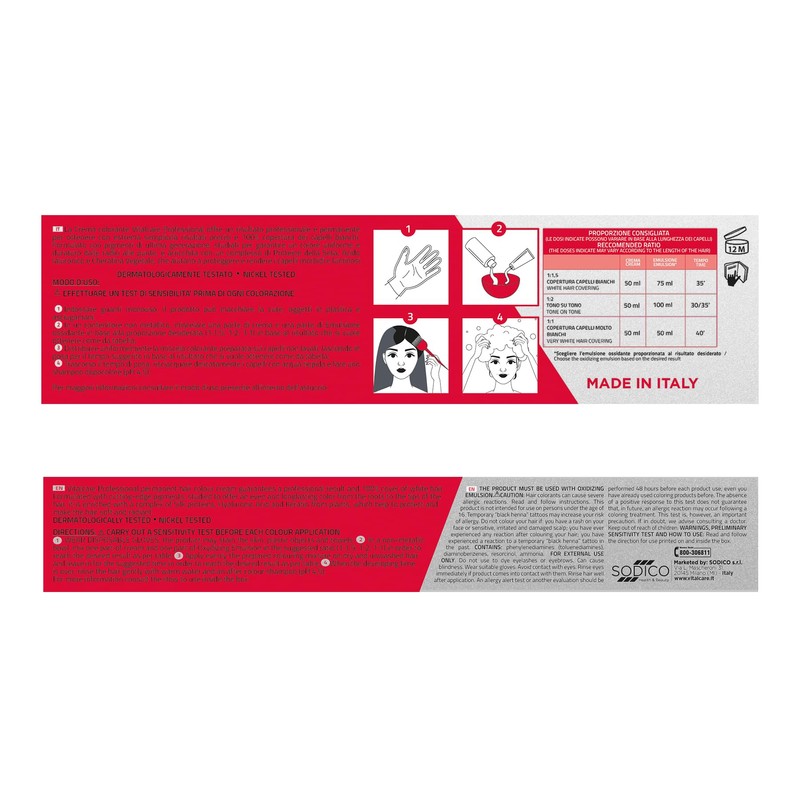 Vitalcare | Professional Permanent Hair Dye with Silk Protein #6/3,