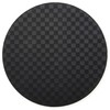 MACKENZIE-CHILDS Faux-Leather Placemat, Decorative Round Table Mat, Black Check