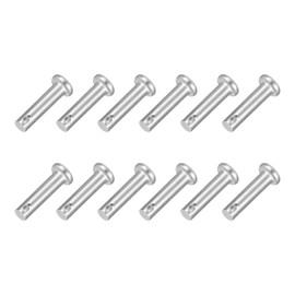 sourcing map 12Pcs 3/16" x 13/16" Single Hole Clevis Pins, 304 Stainless Steel Flat Head Clevis Pins Hitch Pin for Trailer Latch, Mechanics Repair, Furniture Installation, Industrial Equipment