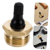 FELTECHELECTR Natural Rubber Cap Brass Small Blow Out Plug Easy