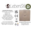 LS-LebenStil Vintage Metal Wall Clock Leaf Green 23 cm Kitchen