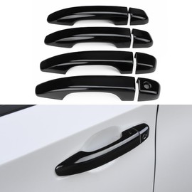 DLOVEG Car Door Handle Cover Compatible for 2018 2019 2020 2021 2022 Honda Accord Accessories Door Handle Protector Glossy Black (Without Keyless Entry Holes)