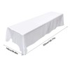 Tablecloth, 145X320Cm Table Cover Wrinkle-Resistant Polyester Banquet Table Cloth Washing