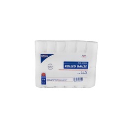 Dukal Rolled Gauze, Non-Sterile, 3" W x 5 yd. L, 2-Ply (12 Bags of 8) (Pack of 96)