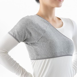 Alphax Shoulder Supporter, Magnetic Supporter, Kishu Binchotan Magnetic Shoulder Supporter, 1 Piece, Left and Right Use, Made in Japan