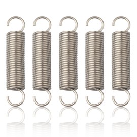 Stainless Steel Small Tension Spring, Dual Hooks, Wire Diameter 0.047", OD 0.39", Free Length 1.97, Gate Spring Extension for DIY, 5pcs