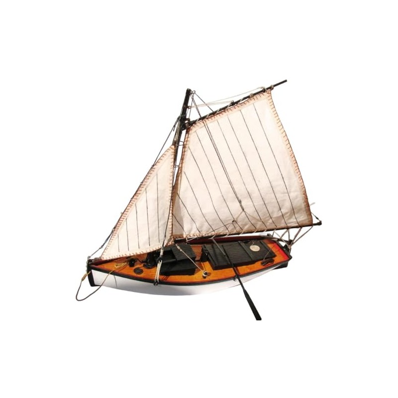 GAWEGM Ship Building Kit - 1:30 Flattile Wooden Fishing Boat