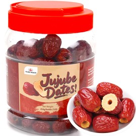Jujube Date, Red Date, 1LB/454g, Improve sleep, Health Snack, Dried Fruit,,100% Natural 红枣