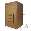 Uboxes Moving Boxes Bundles Wardrobe Moving Boxes 24x24x40 - Pack