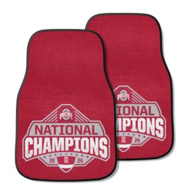 FANMATS 2024-25 College Football Champions Ohio State Carpet Car Mats