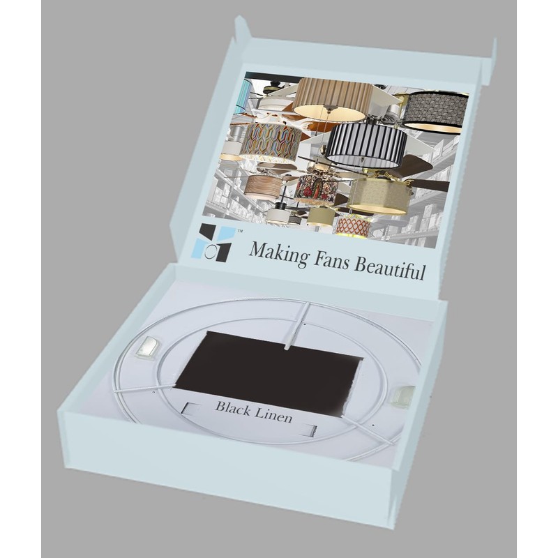 FANTASTIC SHADE CLIPS Ceiling Fan Drum Shade Kit - 100%