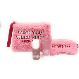 Victoria's Secret PINK Warm & Cozy 4-Piece Gift Set: Bag, Eye Mask, Mist, Lotion, each 2.5 fl oz