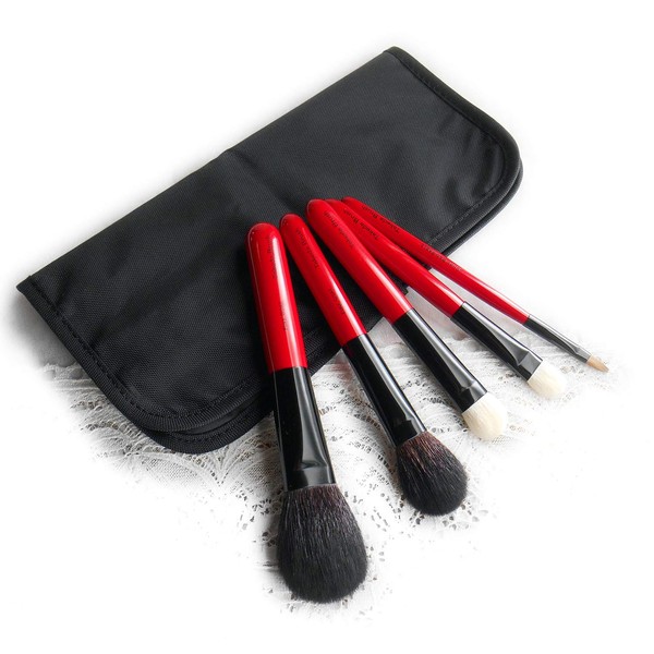 Kumano Makeup Brush by Takeda Brush Co., Ltd Special Set of 5