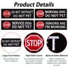 4 Pcs Service Dog Patches for Stop Vest Patch Embroidered